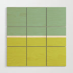 Color Block V Mint Lime Green Wood Wall Art Gallery Image 1
