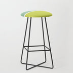 Color Block V Mint Lime Green Stool Gallery Image 1