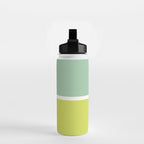 Color Block V Mint Lime Green Water Bottle Gallery Image 2