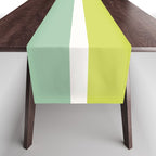 Color Block V Mint Lime Green Table Runner Gallery Image 1