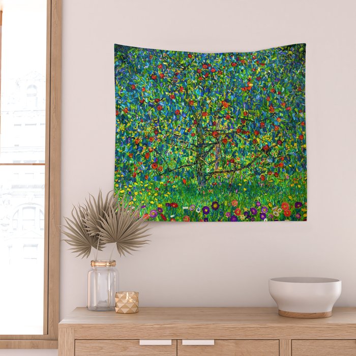 Gustav Klimt "Apple tree" I Wall Tapestry Gallery Image 2