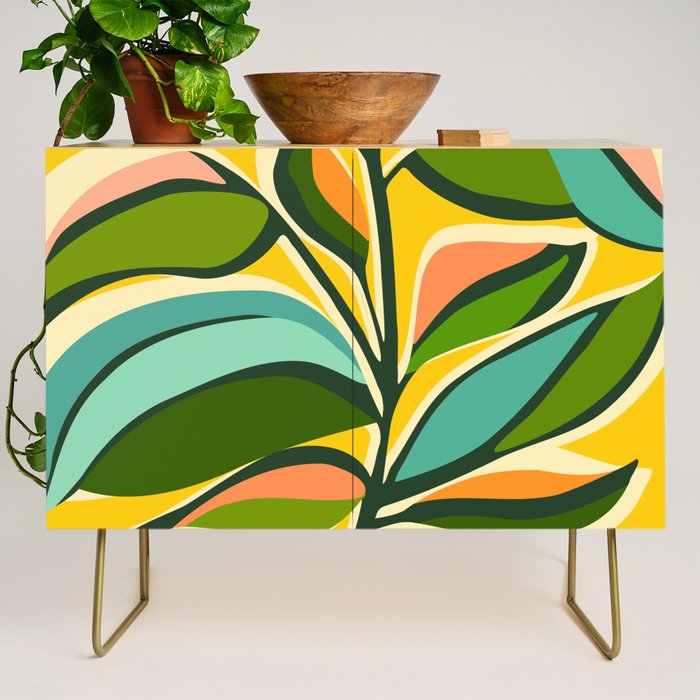 Celebration / Abstract Botanical Series Credenza Gallery Image 1