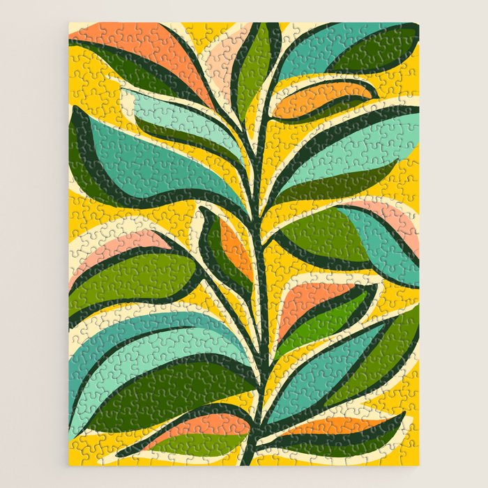 Celebration / Abstract Botanical Series Jigsaw Puzzle Gallery Image 1