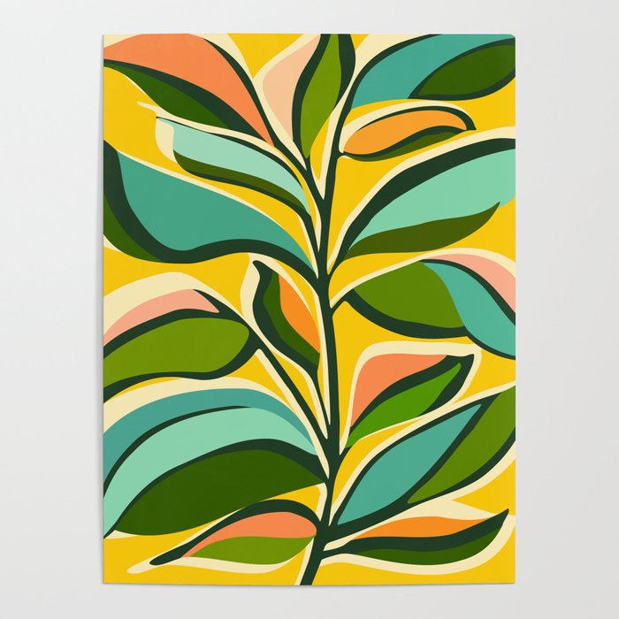 Celebration / Abstract Botanical Series Poster Gallery Image 1