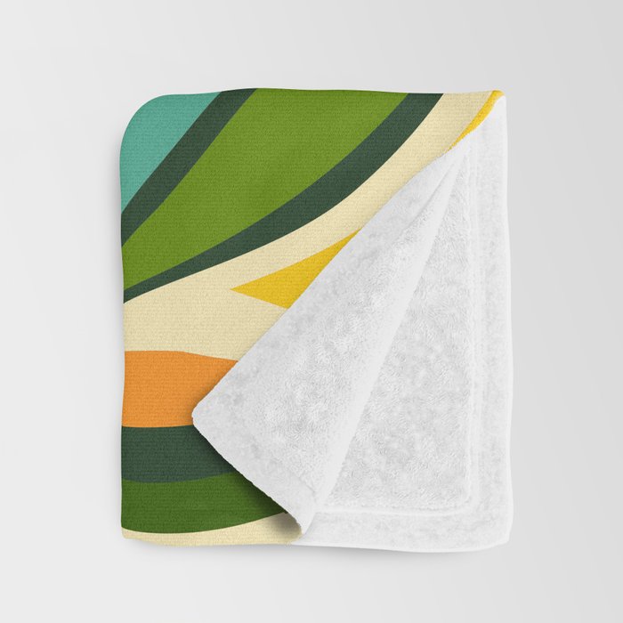 Celebration / Abstract Botanical Series Throw Blanket Gallery Image 3