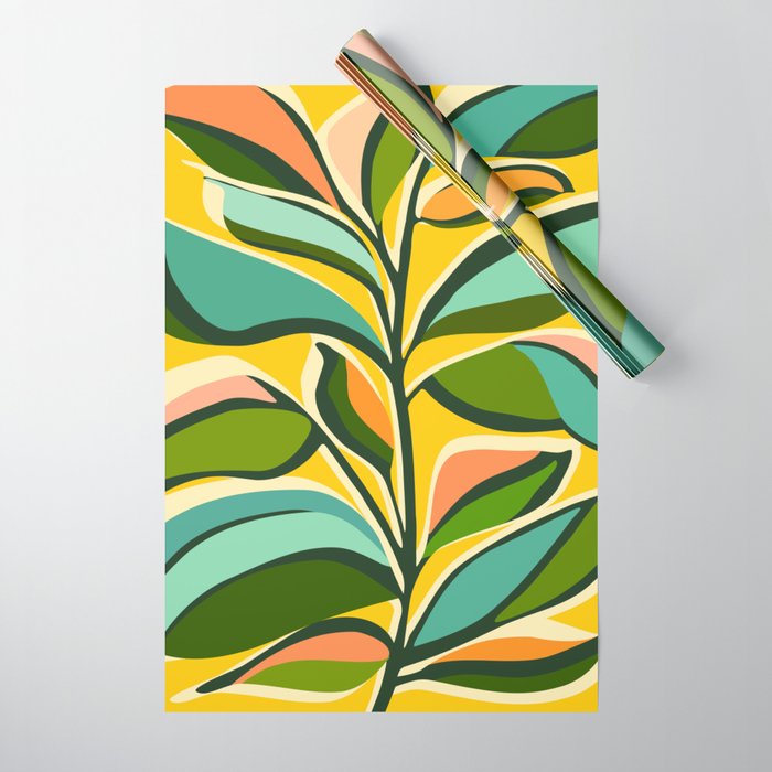 Celebration / Abstract Botanical Series Wrapping Paper Gallery Image 1