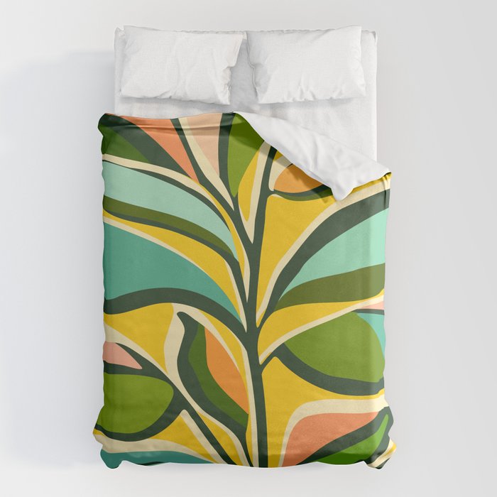 Celebration / Abstract Botanical Series Duvet Cover Gallery Image 6