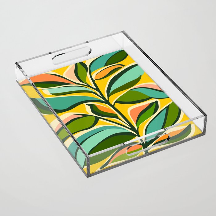 Celebration / Abstract Botanical Series Acrylic Tray Gallery Image 1