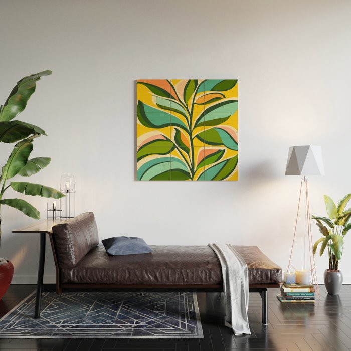 Celebration / Abstract Botanical Series Wood Wall Art Gallery Image 2