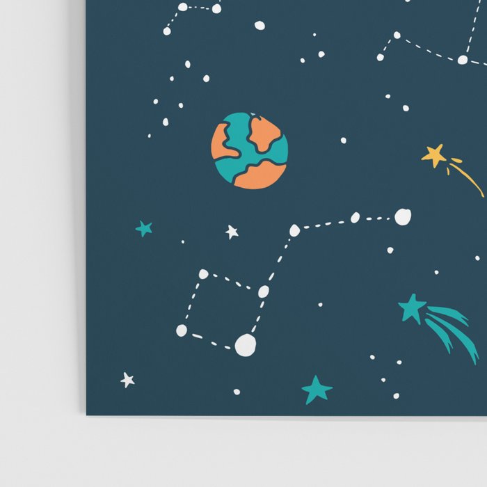 Dinosaurs Floating on an Asteroid Poster Gallery Image 3