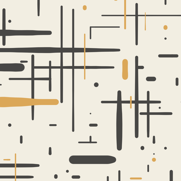 Mid-Century Modern Kinetikos Pattern in Charcoal Gray, Muted Mustard Gold, and Cream Coffee Mug Gallery Image 2