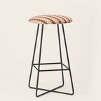 Maude Pattern - Vintage Orange Stool Gallery Image 1