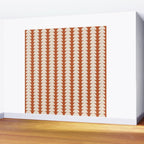 Maude Pattern - Vintage Orange Wall Mural Gallery Image 2