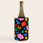 Funny colorful cartoon shape art pattern Wine Chiller Gallery Image 1