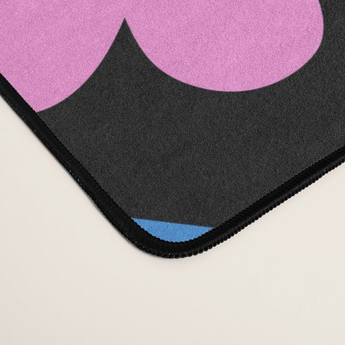 Funny colorful cartoon shape art pattern Desk Mat Gallery Image 4