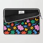 Funny colorful cartoon shape art pattern Laptop Sleeve Gallery Image 2