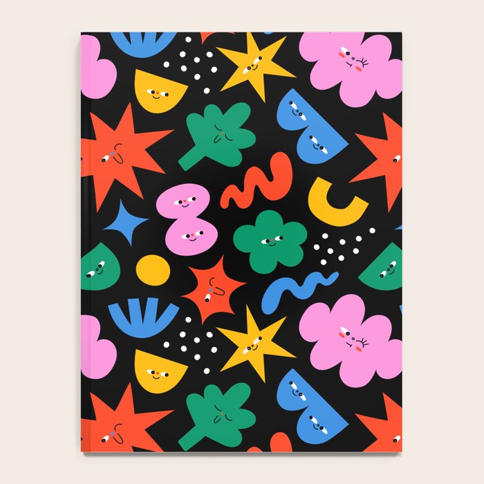 Funny colorful cartoon shape art pattern Notebook Gallery Image 4