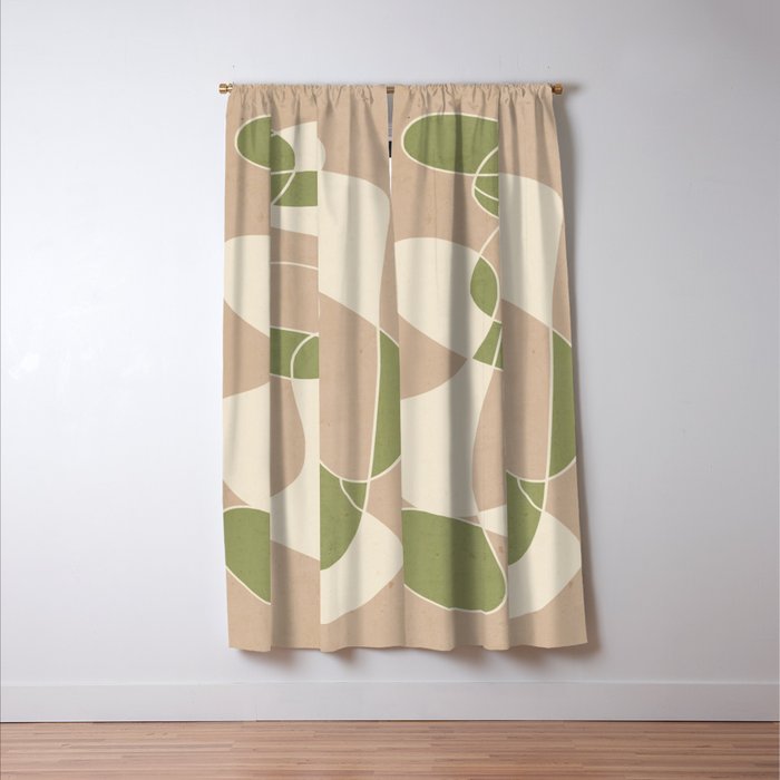 Modern Abstract Minimal Art 24 Window Curtain Gallery Image 3