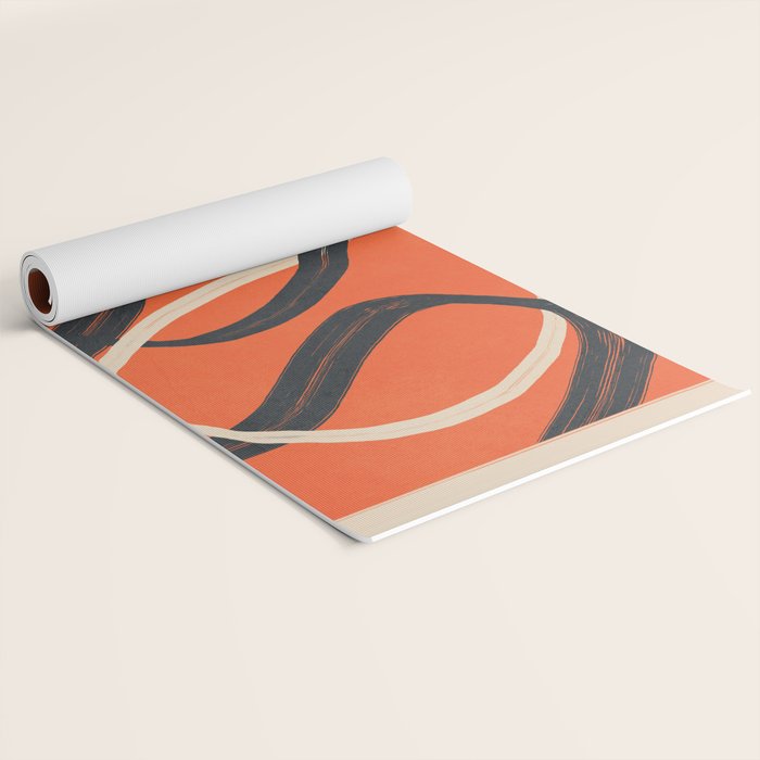 Minimal Abstract Lines Dance 2 Yoga Mat Gallery Image 2