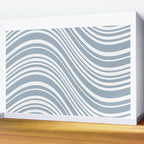 Wavy Stripes XXXVI - Natural Blue  Wall Mural Gallery Image 2