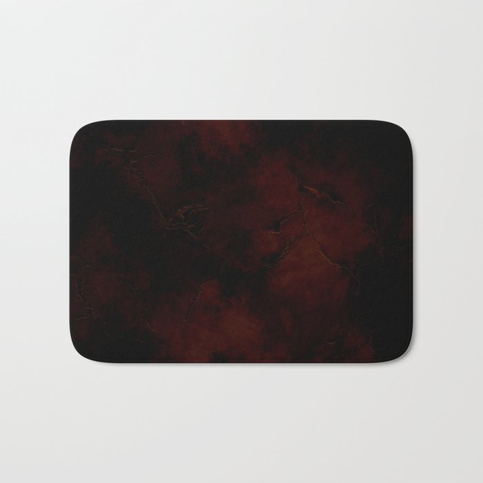 Grunge dark black red Bath Mat Gallery Image 1