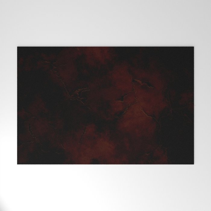Grunge dark black red Welcome Mat Gallery Image 1