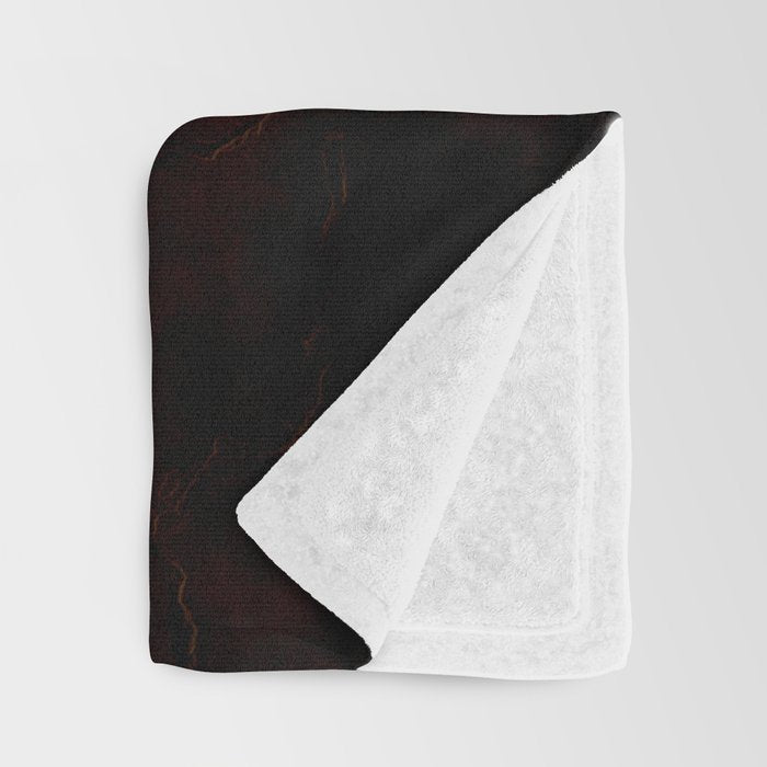 Grunge dark black red Throw Blanket Gallery Image 3