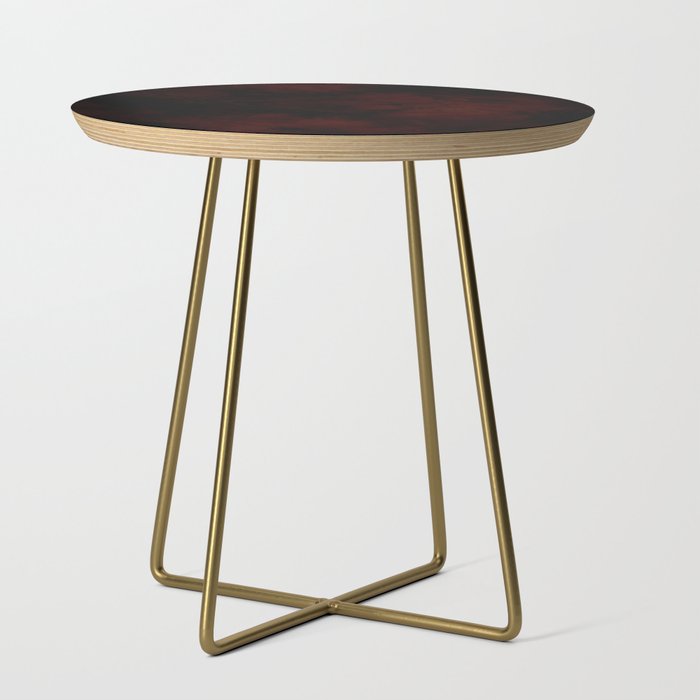 Grunge dark black red Side Table Gallery Image 1