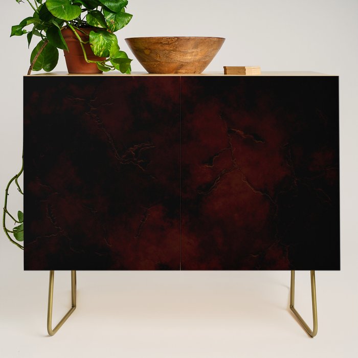 Grunge dark black red Credenza Gallery Image 1