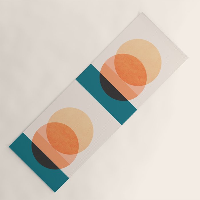 Abstraction_NEW_SUNSET_OCEAN_WAVE_POP_ART_Minimalism_0022D Yoga Mat Gallery Image 1