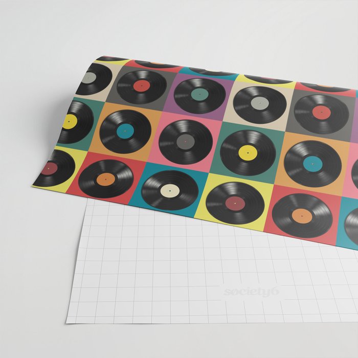 Vinyl Record Wrapping Paper Gallery Image 2