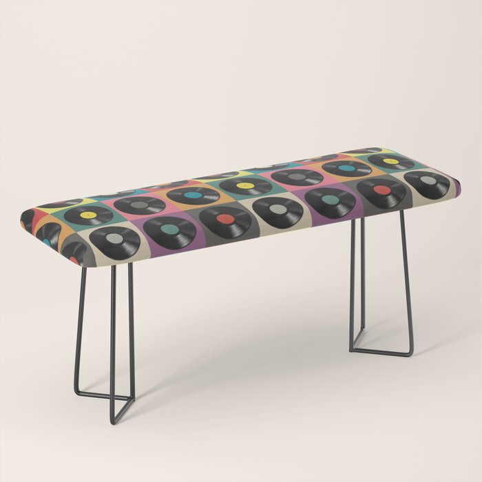 Vinyl Record Bench Gallery Image 1