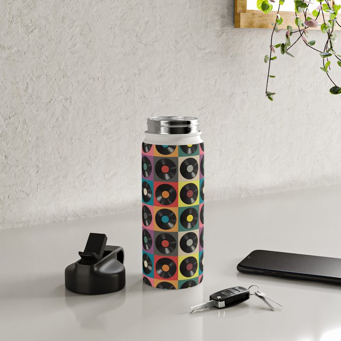 Vinyl Record Water Bottle Gallery Image 4