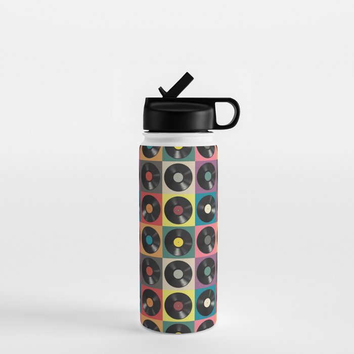 Vinyl Record Water Bottle Gallery Image 1