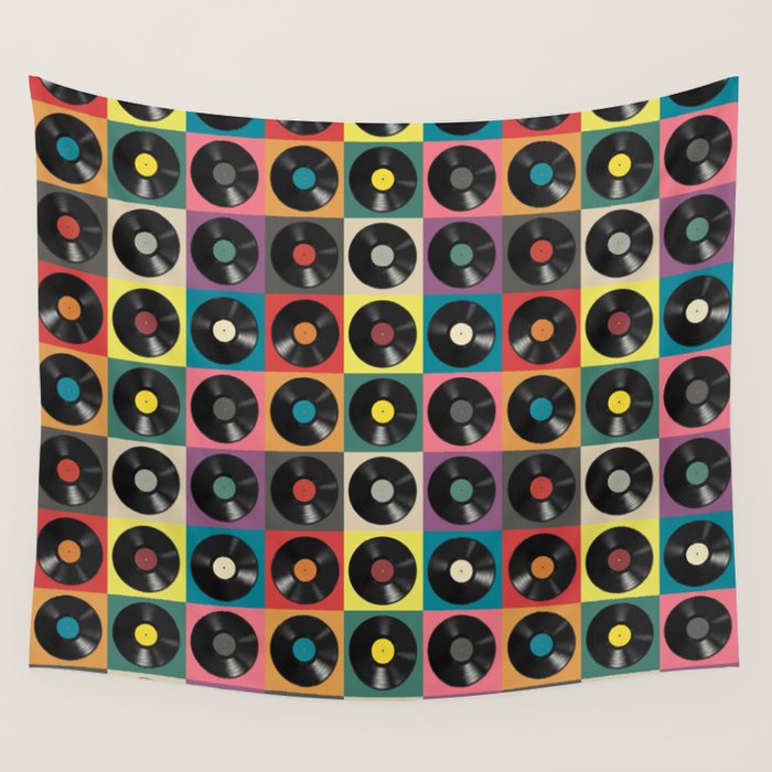 Vinyl Record Wall Tapestry Gallery Image 4