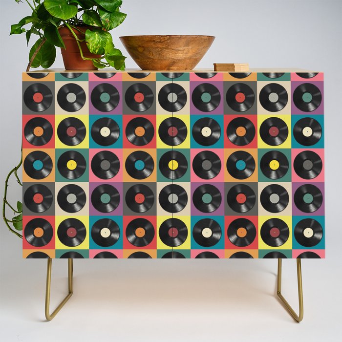 Vinyl Record Credenza Gallery Image 1