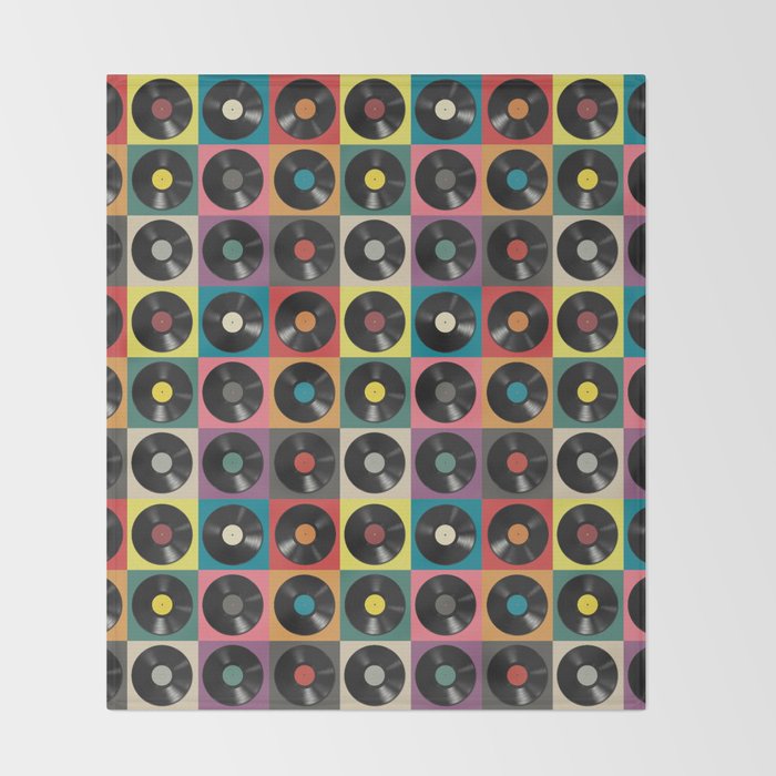 Vinyl Record Throw Blanket Gallery Image 2