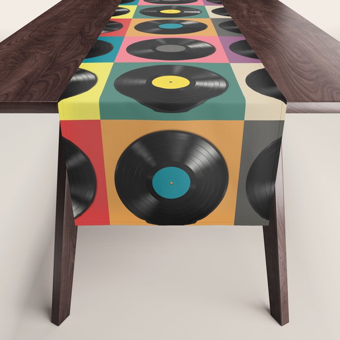 Vinyl Record Table Runner Gallery Image 1