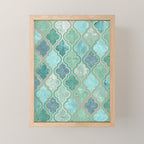 Moroccan Teal Green Mini Art Print Gallery Image 1