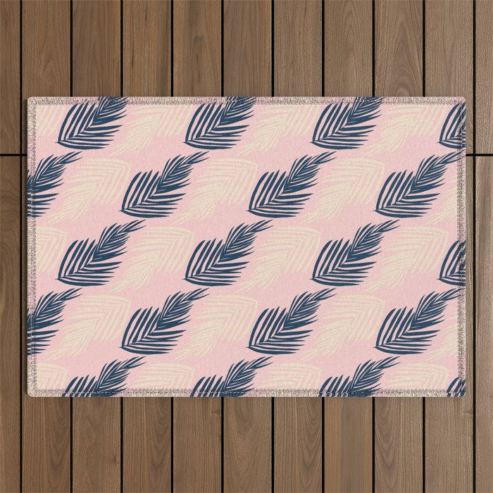 Pink Palms Outdoor Rug Gallery Image 1