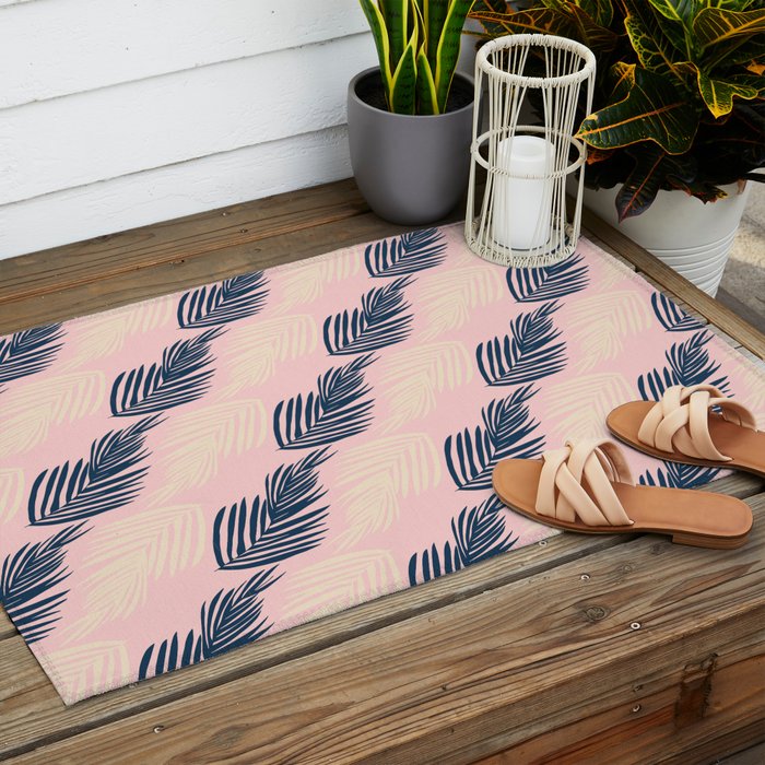 Pink Palms Outdoor Rug Gallery Image 2