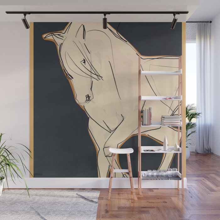 White Horse 2 Wall Mural Gallery Image 1