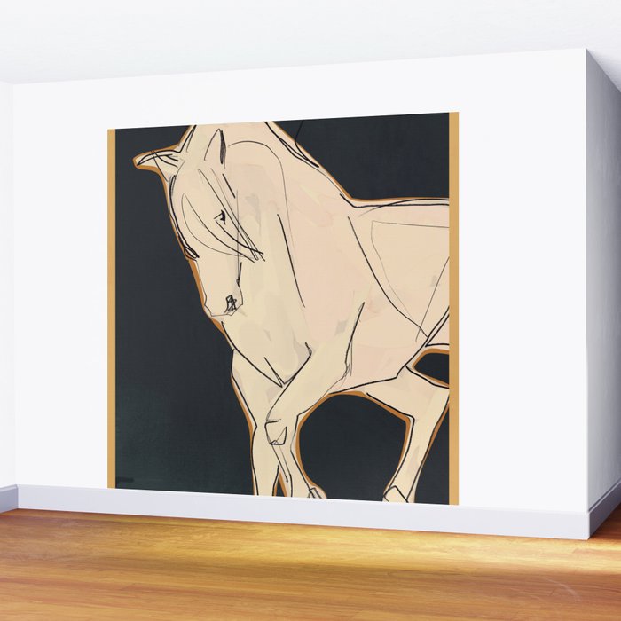 White Horse 2 Wall Mural Gallery Image 2