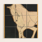 White Horse 2 Wood Wall Art Gallery Image 1