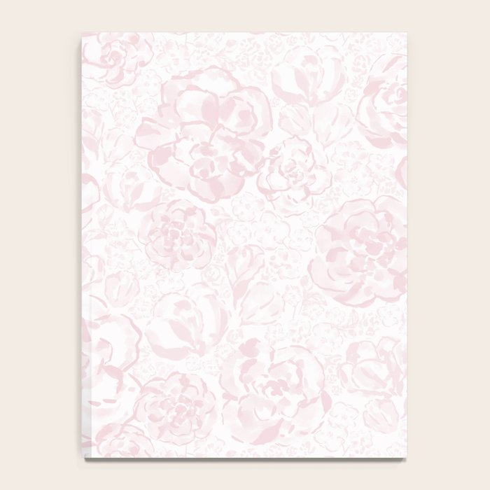 Rose garden floral watercolor - baby pink pattern Notebook Gallery Image 4