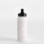 Rose garden floral watercolor - baby pink pattern Water Bottle Gallery Image 2