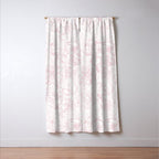 Rose garden floral watercolor - baby pink pattern Window Curtain Gallery Image 3