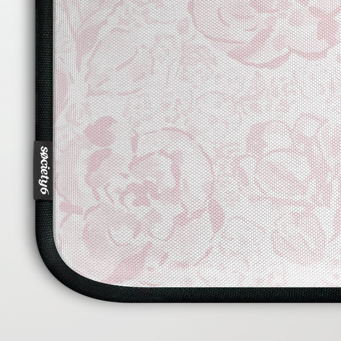 Rose garden floral watercolor - baby pink pattern Laptop Sleeve Gallery Image 3