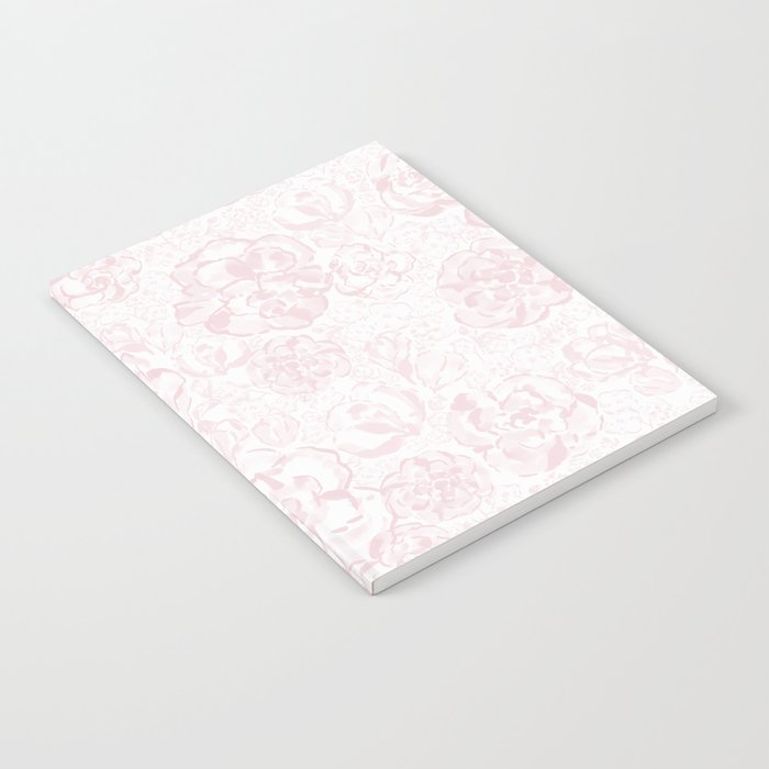 Rose garden floral watercolor - baby pink pattern Notebook Gallery Image 2