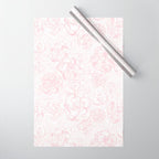 Rose garden floral watercolor - baby pink pattern Wrapping Paper Gallery Image 1